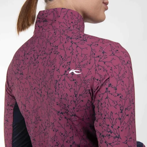 KJUS Midlayers & Sweaters-Women'S Sunshine Printed Half-Zip Red Plum/Atlanta Blue