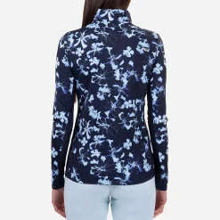 KJUS Midlayers & Sweaters-Women'S Sunshine Printed Half-Zip Icy Blue/Atlanta Blue