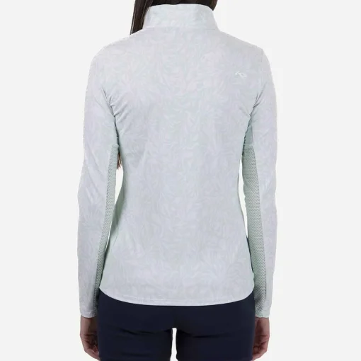KJUS Midlayers & Sweaters-Women'S Sunshine Printed Half-Zip Cucumber Ice/White
