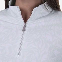 KJUS Midlayers & Sweaters-Women'S Sunshine Printed Half-Zip Cucumber Ice/White