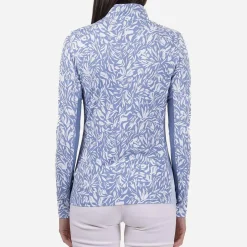 KJUS Midlayers & Sweaters-Women'S Sunshine Printed Half-Zip Calm Blue/White