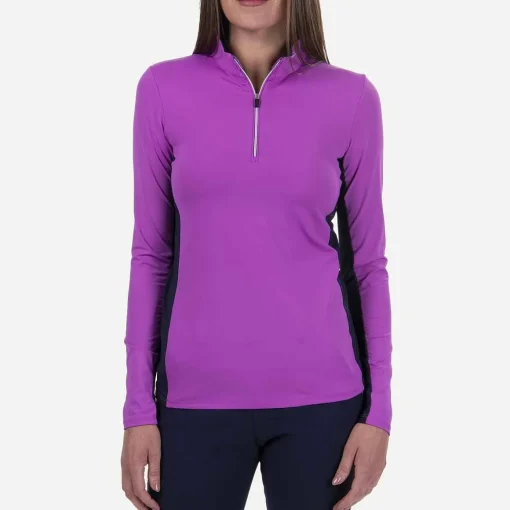 KJUS Polos & Shirts-Women'S Sunshine Sport Half-Zip Foxglove